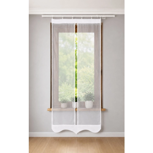 Gotowa firanka panelowa do kuchni lub pokoju FL813 80cm oraz 60cm LUNA