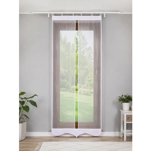 Gotowa firanka panelowa do kuchni lub pokoju FL813 80cm oraz 60cm LUNA