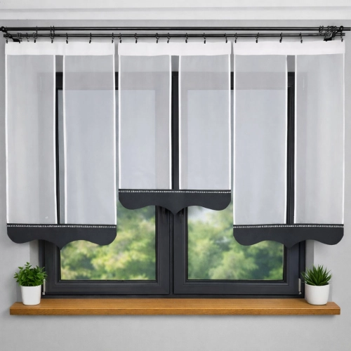 Firanki panelowe – panele okienne 3 szt 60 cm FL806