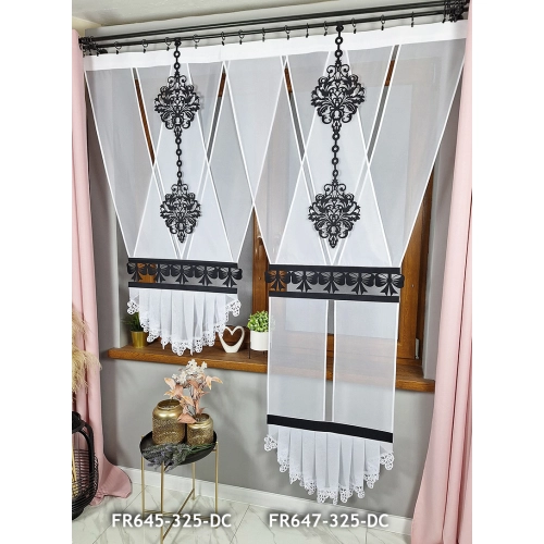 Gotowe firany panelowe Y na okno balkonowe FR647