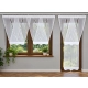 Firany panelowe LUNA – komplet 2 paneli V + Y na okno balkonowe FL815