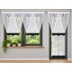 Firany panelowe LUNA FL827 – komplet balkonowy 2 panele V + Y balkonowy