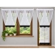 Firany panelowe LUNA FL827 – komplet balkonowy 2 panele V + Y balkonowy