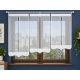 Firany panelowe LUNA FL836 – komplet 3 stopniowanych paneli