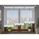 Firany panelowe LUNA FL836 – komplet 3 stopniowanych paneli