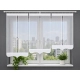 Firany panelowe LUNA FL836 – komplet 3 stopniowanych paneli