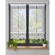 Firany panelowe z białym ażurem – komplet 2 szt. 60 cm FV841 Velia
