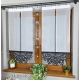 Gotowe firanki panelowe z czarnym ażurem 60cm FR703